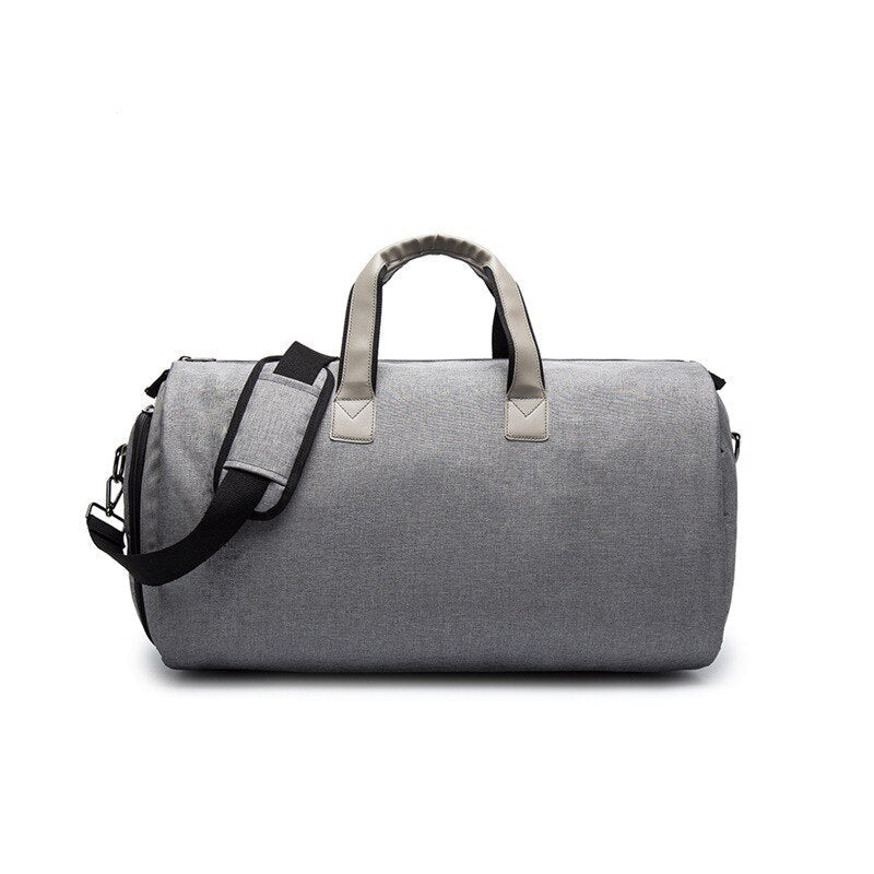 Premium unisex reisebag i grå, slitesterk for langvarig bruk. Ideell håndbagasje.