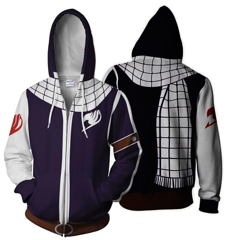 Vis din anime stil med denne Fairy Tail unisex hettegenseren, perfekt for fans.