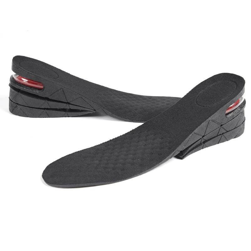 Slitesterke og komfortable gel-innleggssåler, høydeøkende, unisex, for hverdag og sport