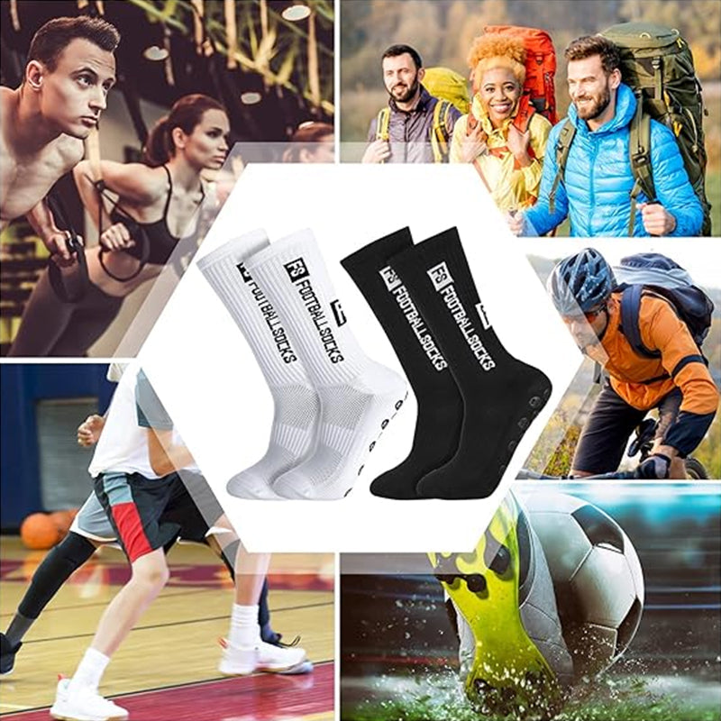 Høyytelses grep sokker, perfekte treningssokker for fotballspillere. Unisex design og komfort.