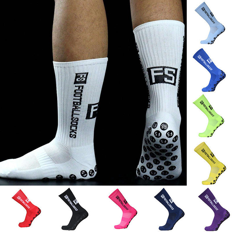 Tekniske fotballsokker med anti-skli grep, ideelle for trening og kamp. Unisex og slitesterke.