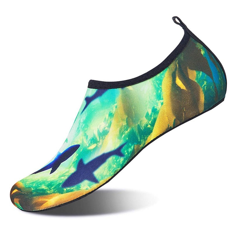 Komfortable hurtigtørkende badesko, unisex. Perfekte for sommer, reise og vannsport.