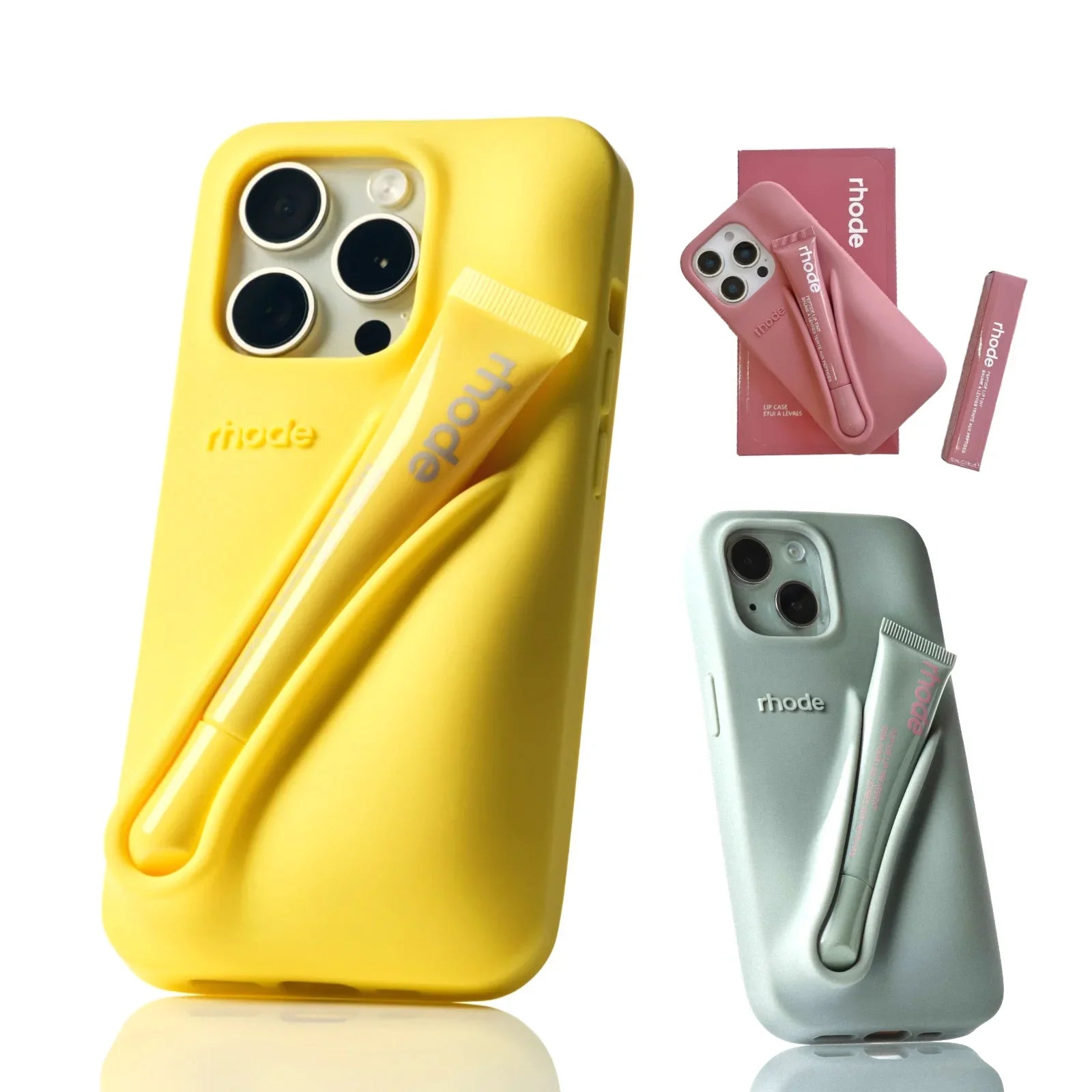 Unisex deksel til iPhone med lipgloss. Optimal mobilbeskyttelse og en perfekt gaveidé.