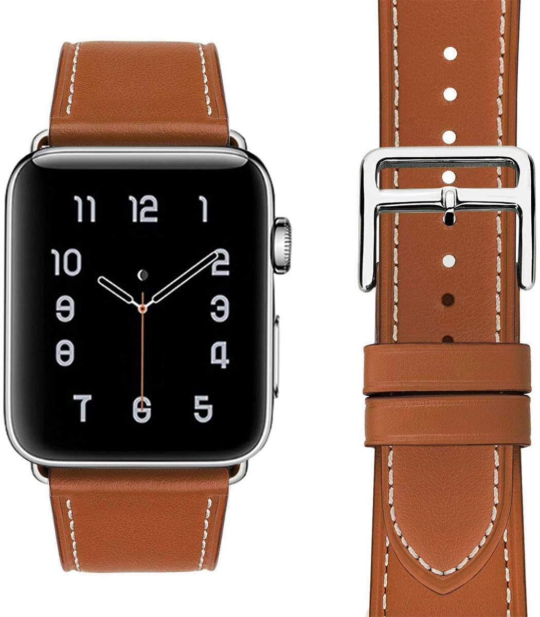 Emballasje av unisex kunstlærarmbåndet for Apple Watch, stilig og elegant tilbehør