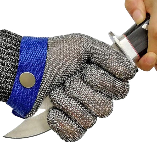 Unisex kuttbestandige arbeidshansker i rustfritt stål for optimal beskyttelse. Ideelle verneutstyr.