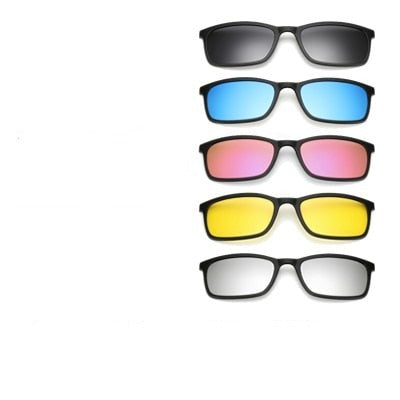 Klare synsforhold med polariserte UV400 magnetiske clip-on solbriller, optimal øyebeskyttelse.
