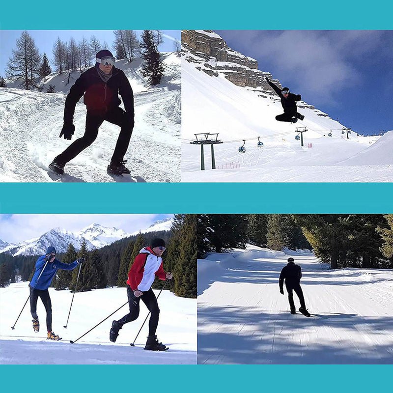 Innovativt skotilbehør: Unisex miniski som gjør vanlige vinterstøvler klare for snøaktiviteter.