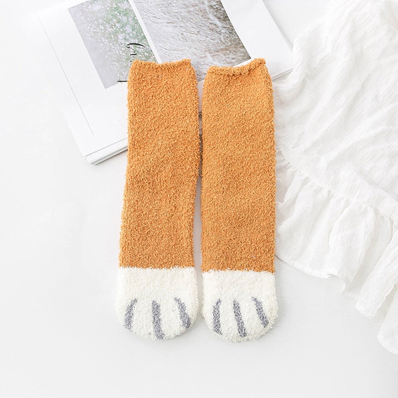 Koselige dyremønster sokker, unisex design, en gaveidé for katteelskere.