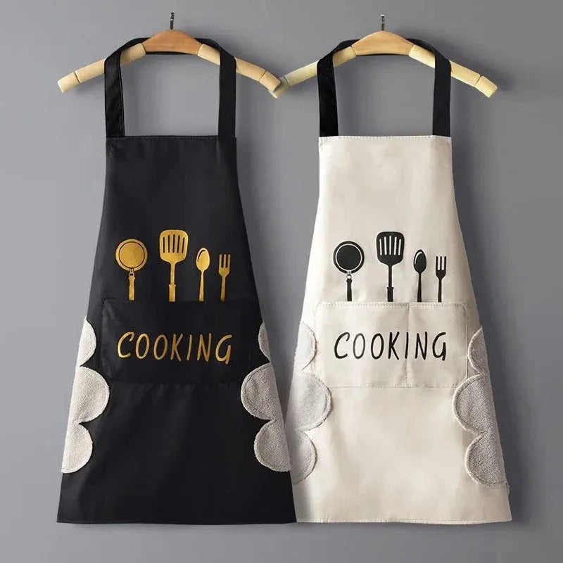 Oljebestandig unisex forkle. Ideelt for kjøkken, baking, grilling. Holder klær rene.