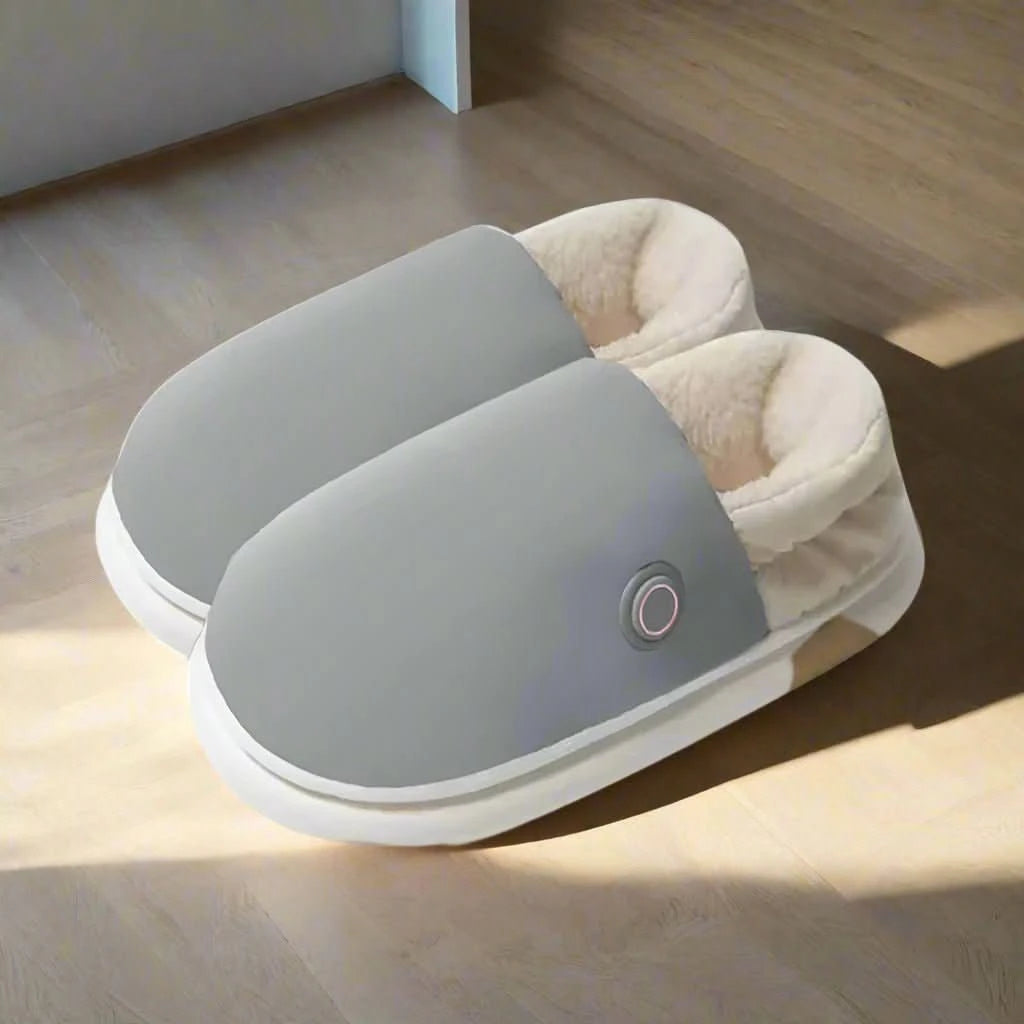 Myke, koselige unisex oppvarmede tøfler. Perfekte vintertøfler som gir varm komfort hjemme.