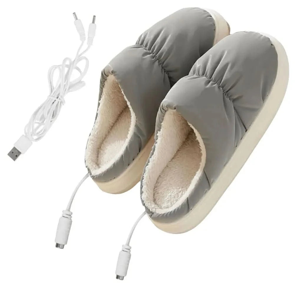 Ekstremt komfortable oppvarmede tøfler. Myke unisex innetøfler holder føttene varme og gode hele vinteren.