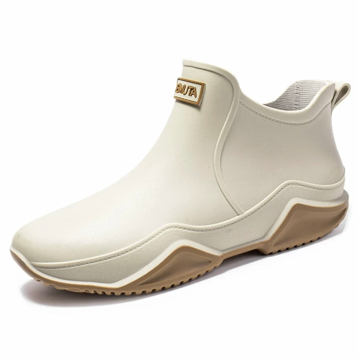 Unisex regntette gummistøvler, antiskli, for komfort og sikkerhet i allvær.
