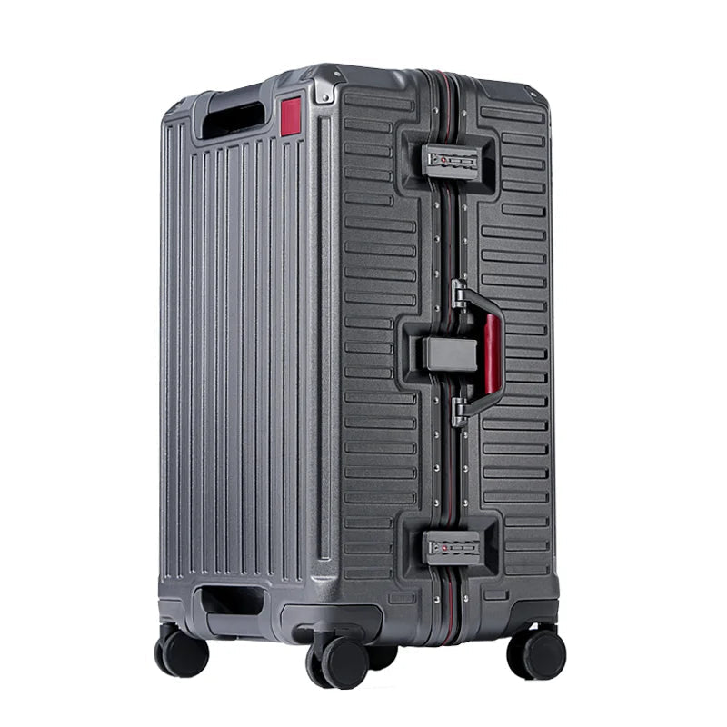 Unisex reisekoffert, robust hardkoffert med bredt håndtak, fire spinnerhjul og TSA-lås for sikker ferie.