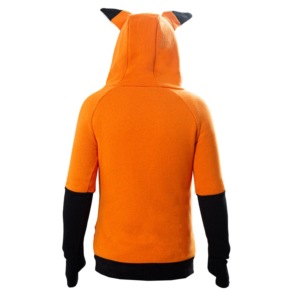 Gaveidé: Kul unisex rev øre hettegenser. Perfekt for den med sans for leken stil og komfortable fritidsklær.