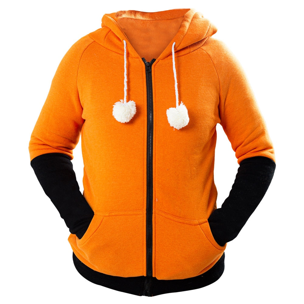 Myk og varm unisex hettegenser med stilige reveører. Ideell for kjølige dager og avslappet hverdagsmote.