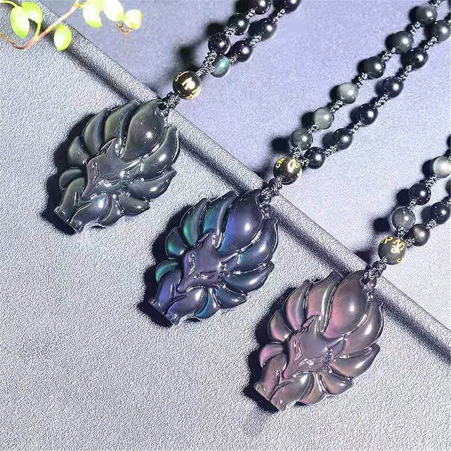Amulett med Reveånd motiv. Unisex smykke som gir visdom, beskyttelse og lykke. Spirituell.