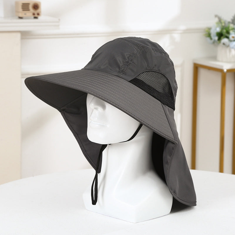 Unisex solbeskyttende fiskehatt. Ideell for fiske, tur og sport med effektiv UV-beskyttelse.