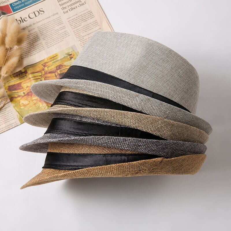 Sommer Trilby-hatt for dame og herre, håndlaget, eleganse møter funksjonalitet