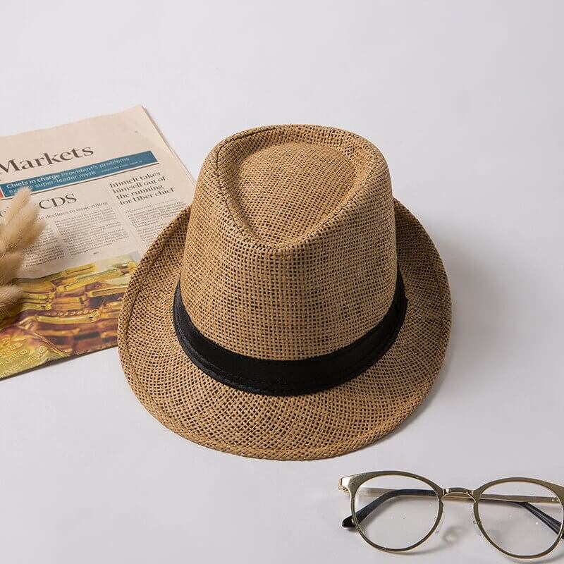 Klassisk fritidshatt, unisex Trilby, håndlaget, ideell for en avslappet sommerlook
