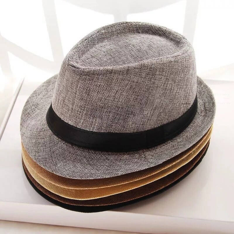 Håndlaget Trilby solhatt, unisex, slitesterkt tilbehør for mange somre