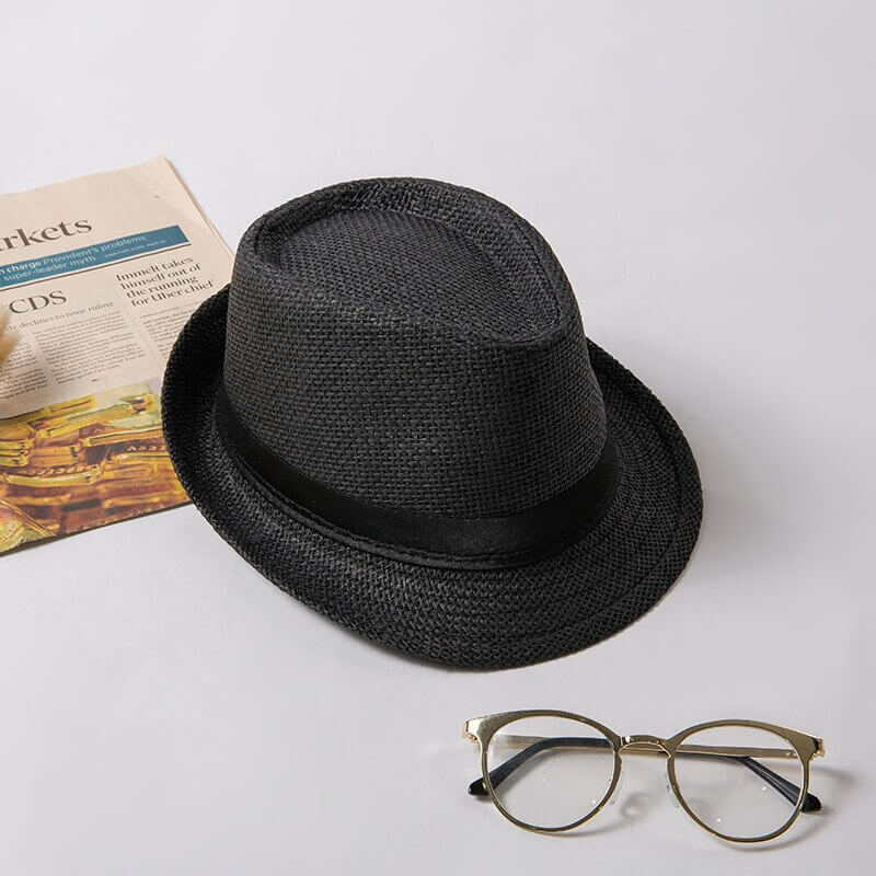Unisex Trilby sommerhatt, håndlaget, tidløst design for ubekymrede sommerdager