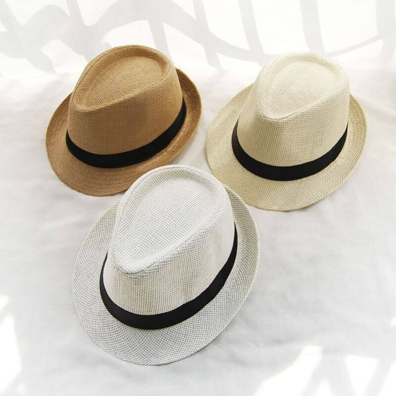 Elegant fritidshatt, Trilby-stil, unisex, håndlaget, perfekt for urban sommer