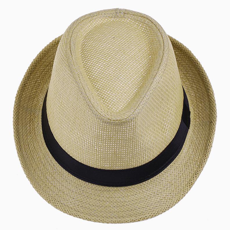 Elegant Trilby solhatt, unisex, håndlaget, perfekt for sommer og utendørsaktiviteter