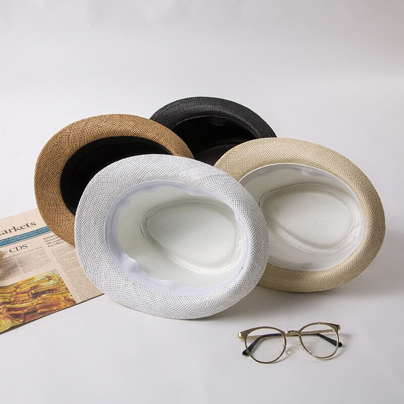 Unisex solhatt, Trilby, håndlaget, klassisk design, allsidig for enhver sommergarderobe