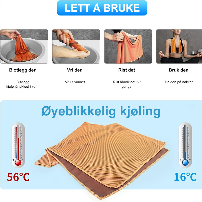 Premium mikrofiberhåndkle for trening, holder deg avkjølt og tørr under alle aktiviteter.