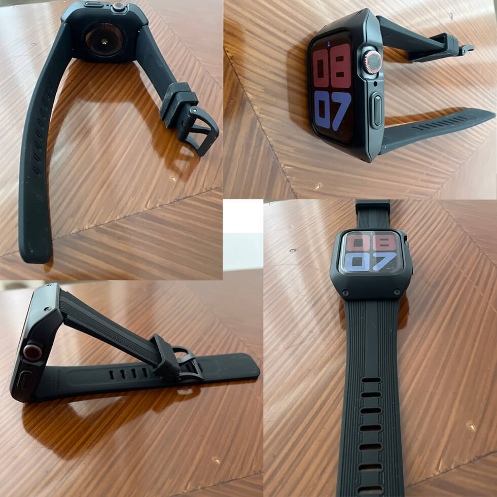 44mm smartklokke beskyttelsesrem og deksel i silikon. Gir komplett støtsikkerhet.