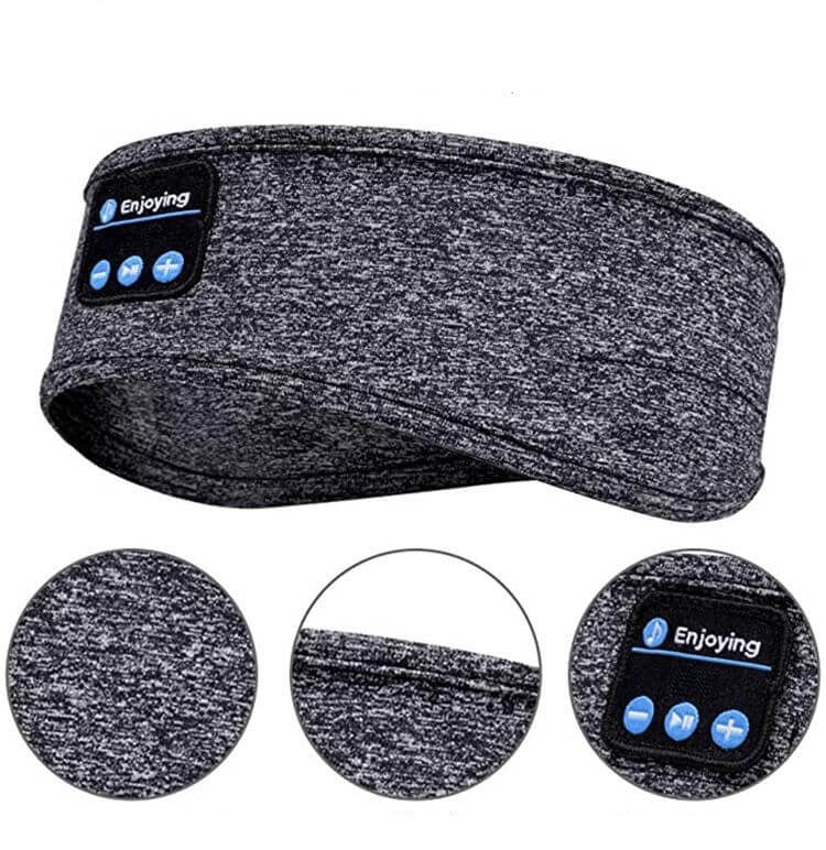 Mykt Bluetooth hodebånd for søvn, ideelt for musikk og podcaster, gir uavbrutt hvile og avslapning.