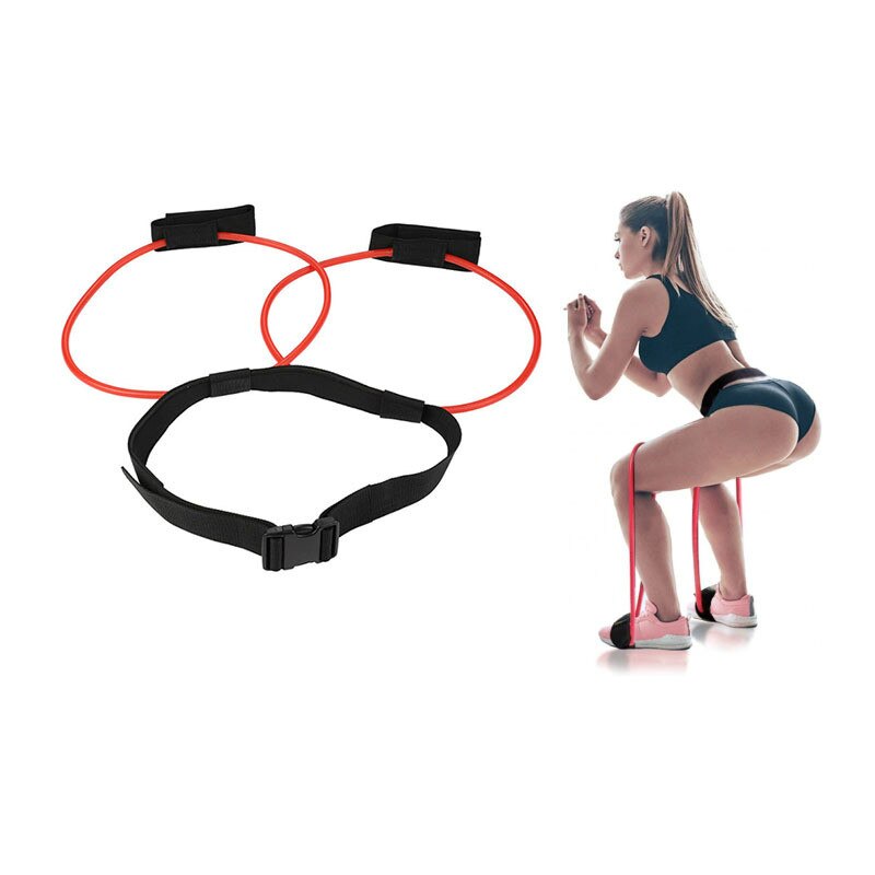 Motstandsbånd for rumpe og lår, perfekt for å bygge styrke og tone musklene under fitnessøkter.