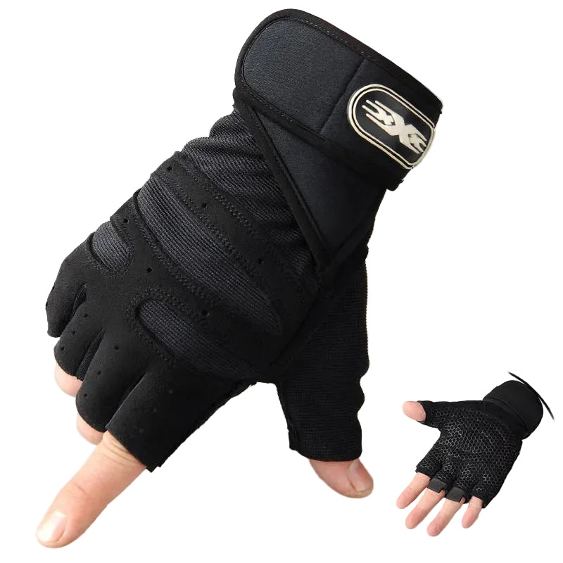 Unisex treningshansker med håndleddsstøtte for styrketrening og fitness.