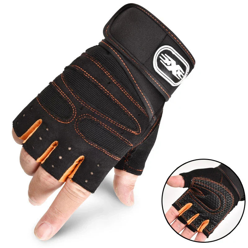 Høykvalitets unisex treningshansker med håndleddsstøtte; perfekt for fitness og styrketrening.