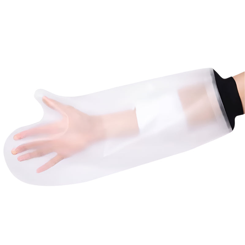 Praktisk dusjbeskytter til arm/hånd. Holder gips og bandasjer tørre. Essensiell sårpleie.