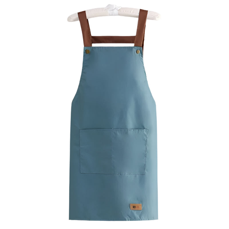 Smussavvisende unisex forkle i lerret, ideelt for baking, grilling og alle kjøkkenaktiviteter. Lett å rengjøre.