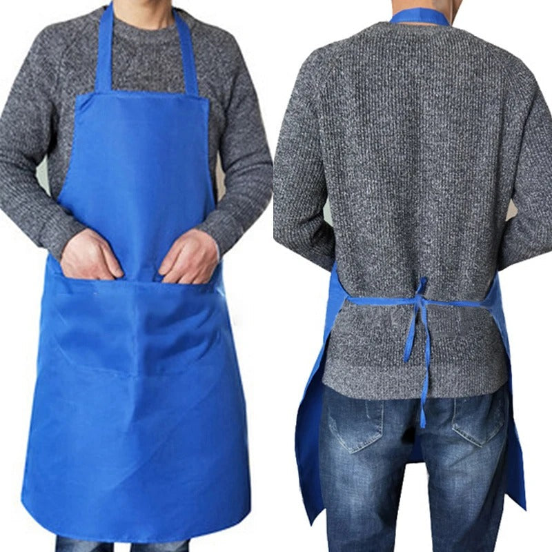 Praktisk unisex vanntett forkle; uunnværlig kjøkkenutstyr for sølfri matlaging og baking.