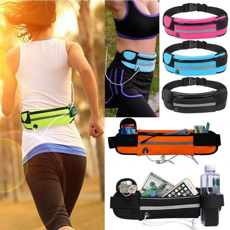 Ergonomisk unisex løpebelte for trening. Sikrer telefon og nøkler under intense økter.
