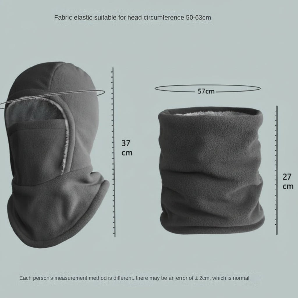 Sykkelbalaklava i fleece, vindtett og varm. Perfekt for syklister i vintervær og kjølige forhold.