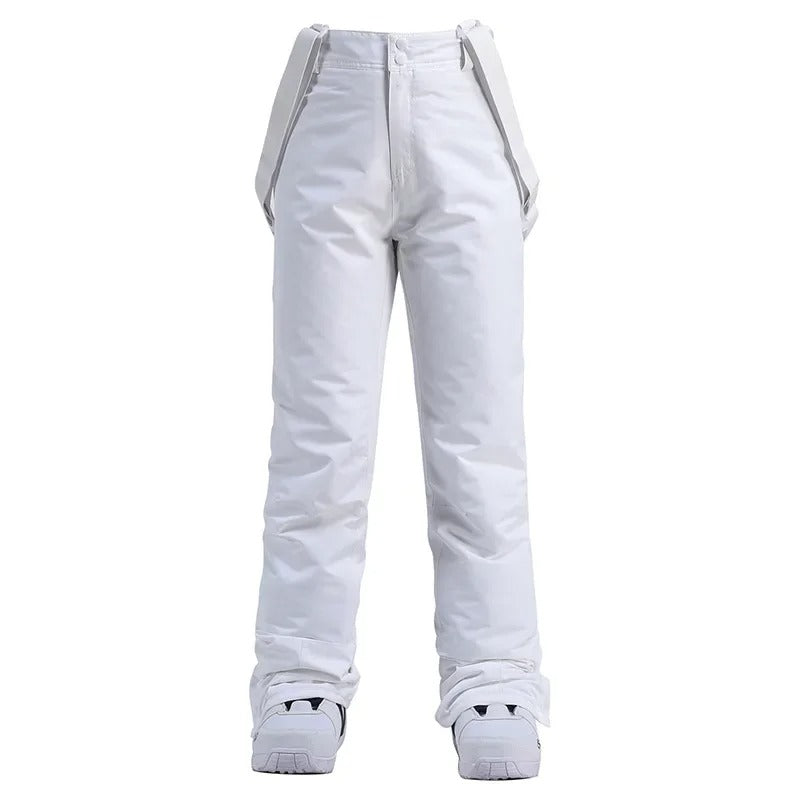 Hold deg varm med denne unisex vinterbuksen. Vanntett skibukse med suspensorer for snø.
