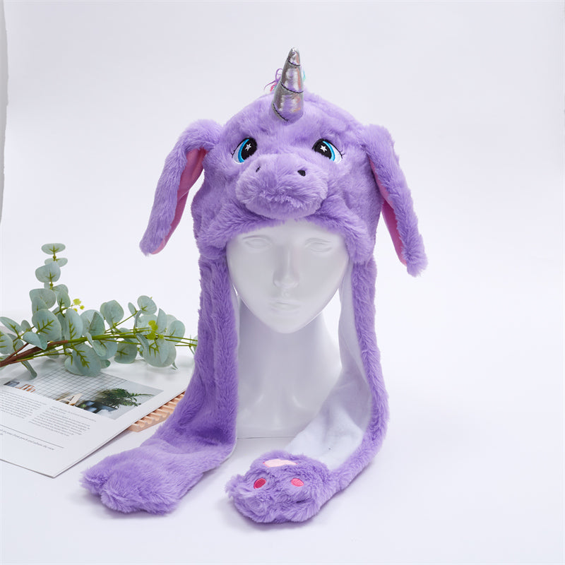 En spesiell gave: Vinterlue med bevegelige ører for unisex.