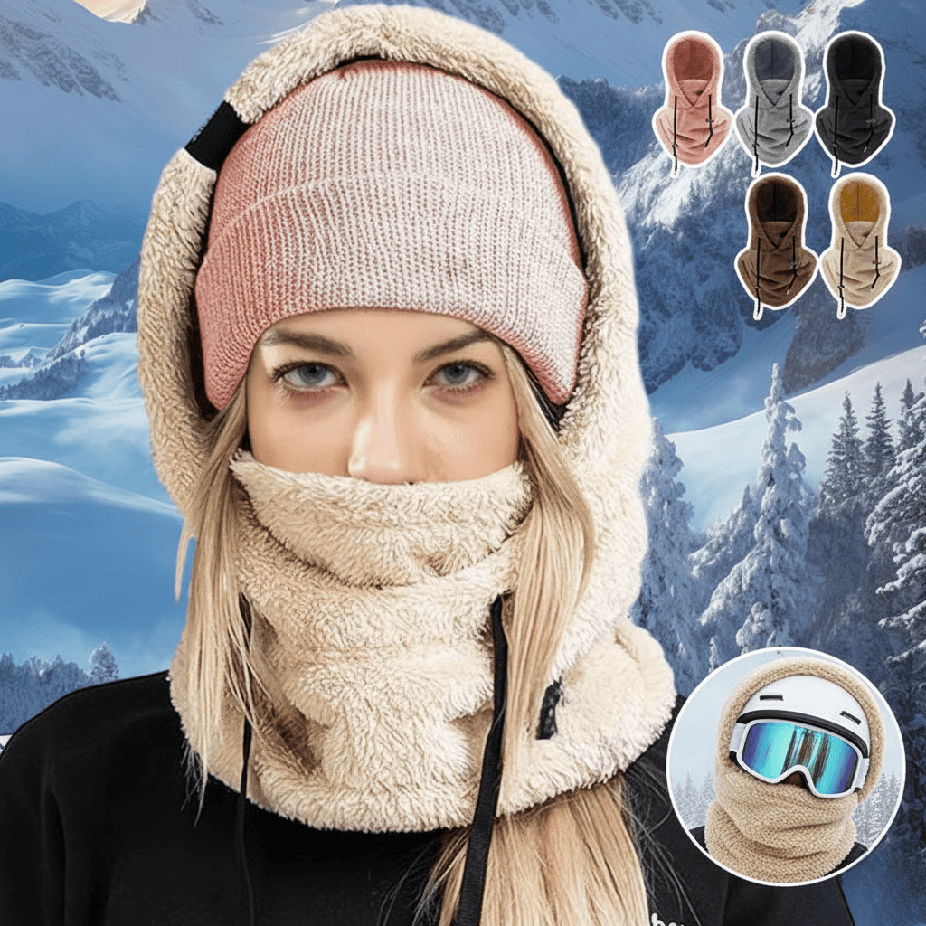 Varm fleece lue, vindtett og pustende, ideell unisex turbekledning og skiutstyr.