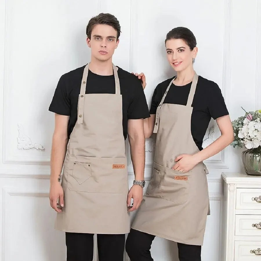Allsidig vanntett unisex kjøkkenforkle, egnet for matlaging, baking, hjem og hage.