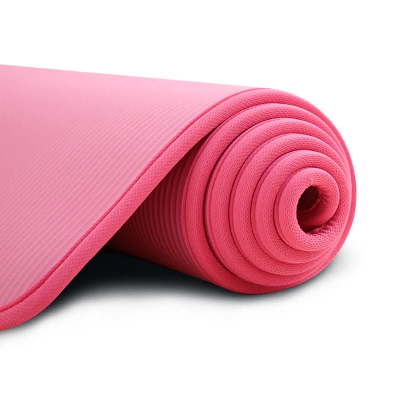 Allsidig treningsmatte, ekstra tykk for komfort, med anti-skli grep, perfekt for yoga, pilates og hjemmetrening.