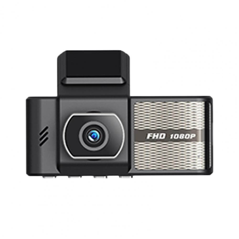 Universal 8 cm bilkameraopptaker med dobbel linse for sikkerhet, Full HD dashkamera med bevegelsessensor.