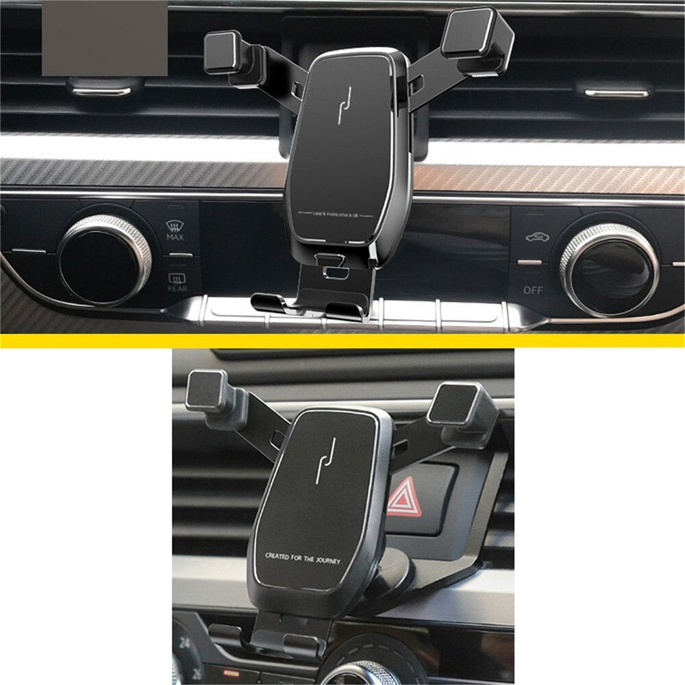 Universal bilmontert mobilholder for trygg og håndfri bruk. Støtter enkel tilgang til smarttelefonen.