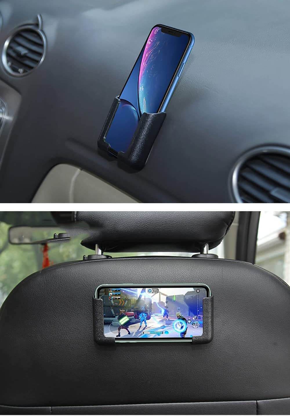 Solid PVC selvklebende mobilholder. Universal design for sikker feste i bil, hjem og kontor.