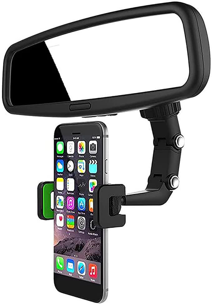 Universell telefonholder for bil med sikker feste, for trygg kjøring og enkel navigasjon.