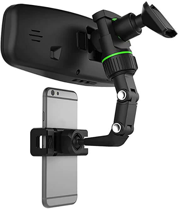 Praktisk biltilbehør: telefonholder for instrumentpanel eller ventil, med solid grep.