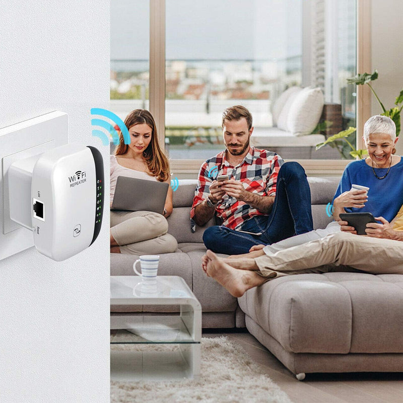 Universell WiFi-nettverksforlenger for raskere spill og strømming, forbedrer trådløs dekning i hjemmet.